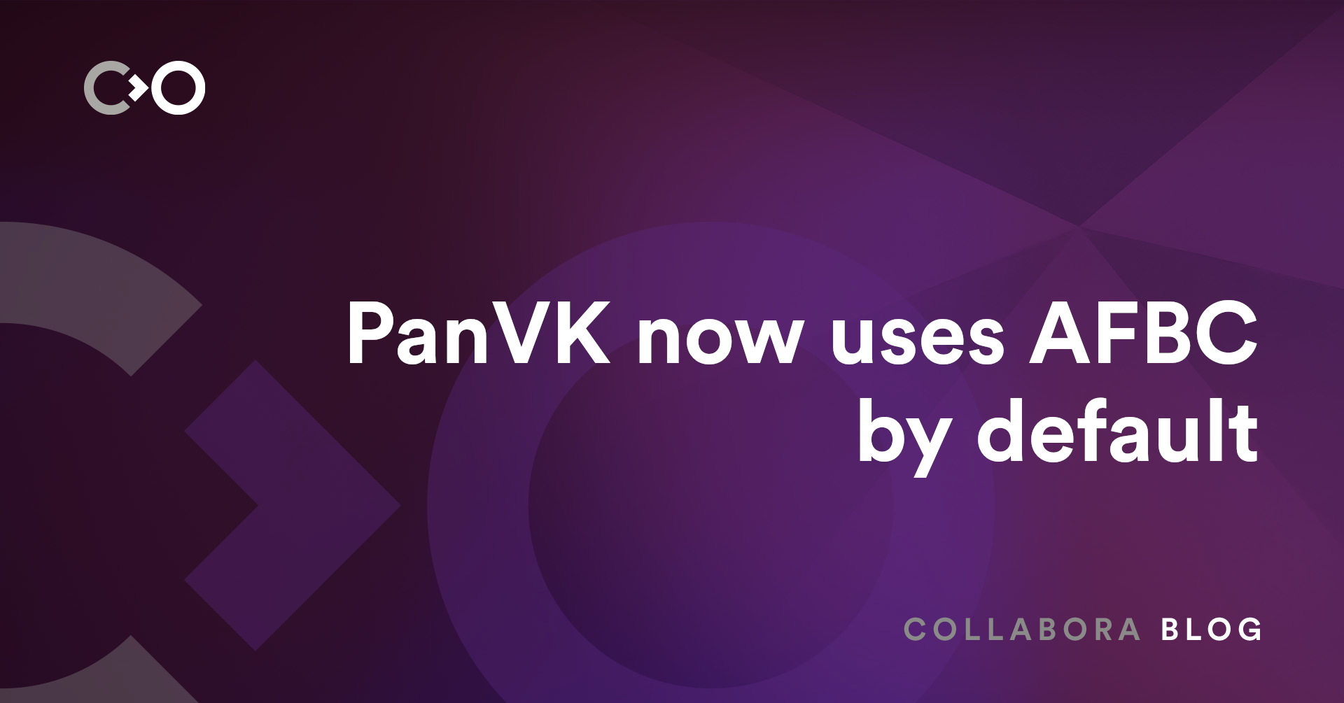 PanVK now uses AFBC by default